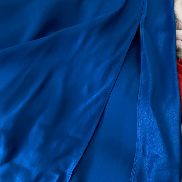 J Crew Luster Crepe Skirt. Stunning blue color - Picture 4 of 10